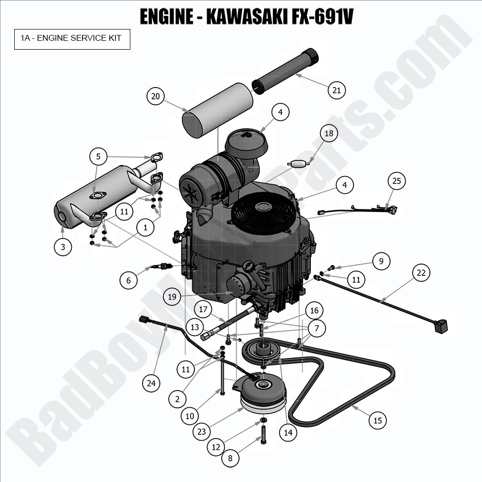 2019 Compact Outlaw Engine - Kawasaki FX691V